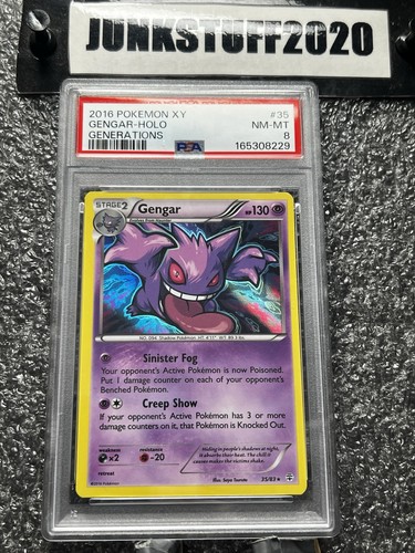 2016 XY Generations Gengar HOLO PSA 8 #35 Near Mint - Mint 