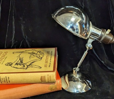 Vintage Mid Century 50er Jahre Metek ''Muschel'' Anglepoise Stil Lampe.