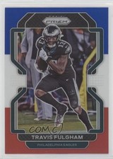 2021 Panini Prizm Red White & Blue Prizm Travis Fulgham #218 4a0