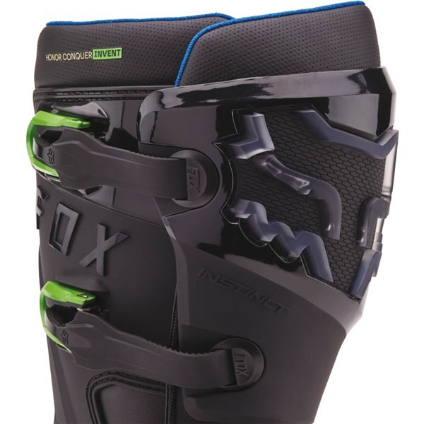 Fox Racing Instinct A1 50th Anniversary LE Boots | Black/Flo Green