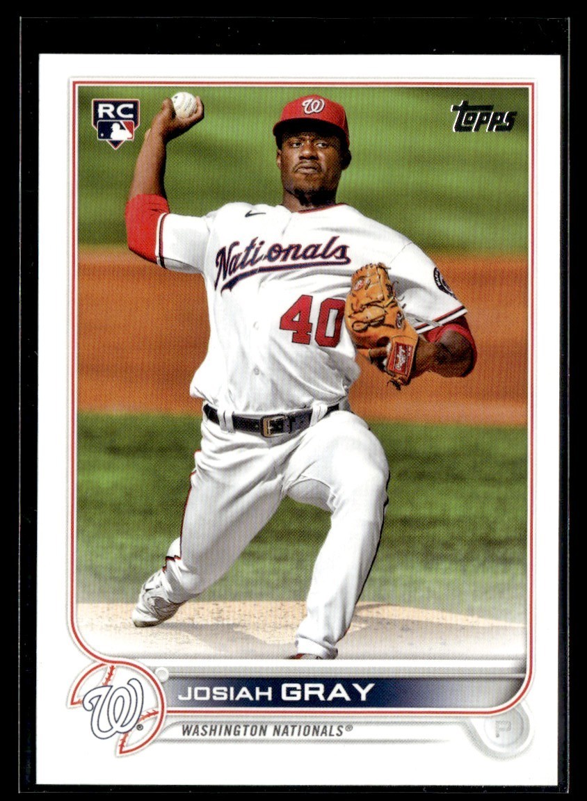 2022 Topps Josiah Gray Rookie Washington Nationals #43