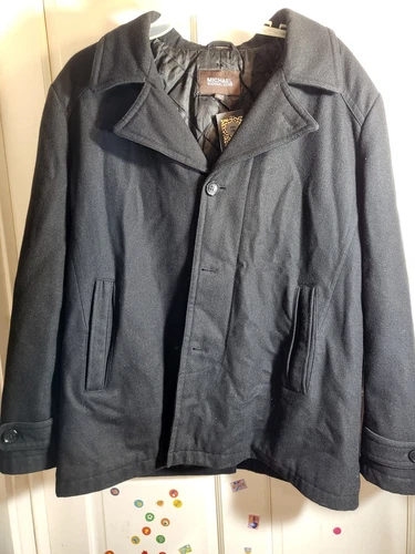 Michael Kors M Cappotto Uomo Fodera Trapuntata Nero