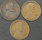 Lot of 3x 1914 S Lincoln Wheat Copper Cents 1C **HIGHLY SOUGHT RARITY**