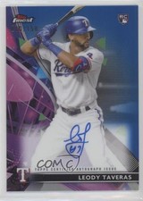 2021 Topps Finest Finest Auto Blue Refractor /150 Leody Taveras #FA-LT Auto 2d9