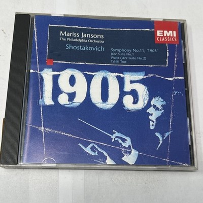 Shostakovich Symphony No. 11 '1905' Jazz Suites Mariss Jansons CD EMI Classics