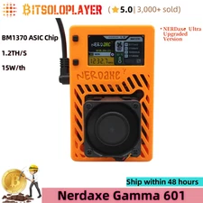 Upgraded Nerdaxe Gamma 601, 1.2TH/s Bitcoin Asic Solo Miner BTC Lottery Mining