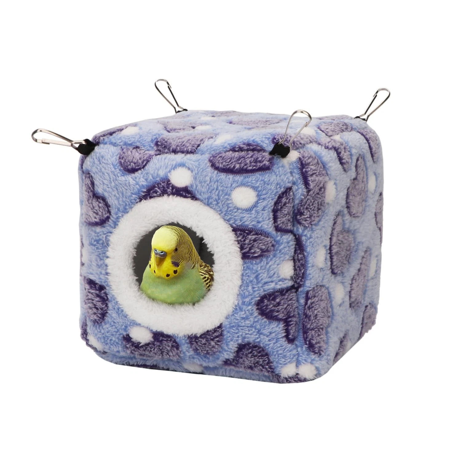 Bird Hammock Nest House Parakeet Toys Hanging Warm Bird Nest for Parrot Hamst...