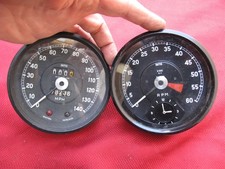 Jaguar Dashboard Gauges Tachometer 140mph Speedometer Smiths Mk Ii Ix X S 420