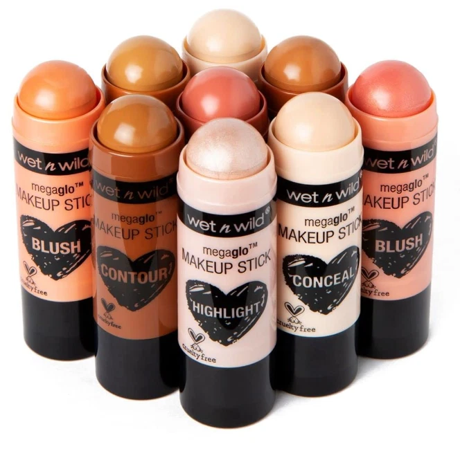 Wet n Wild Mega Glo Makeup Stick - Buildable Color,Versatile Use -Multiple Color - Image 2 of 4