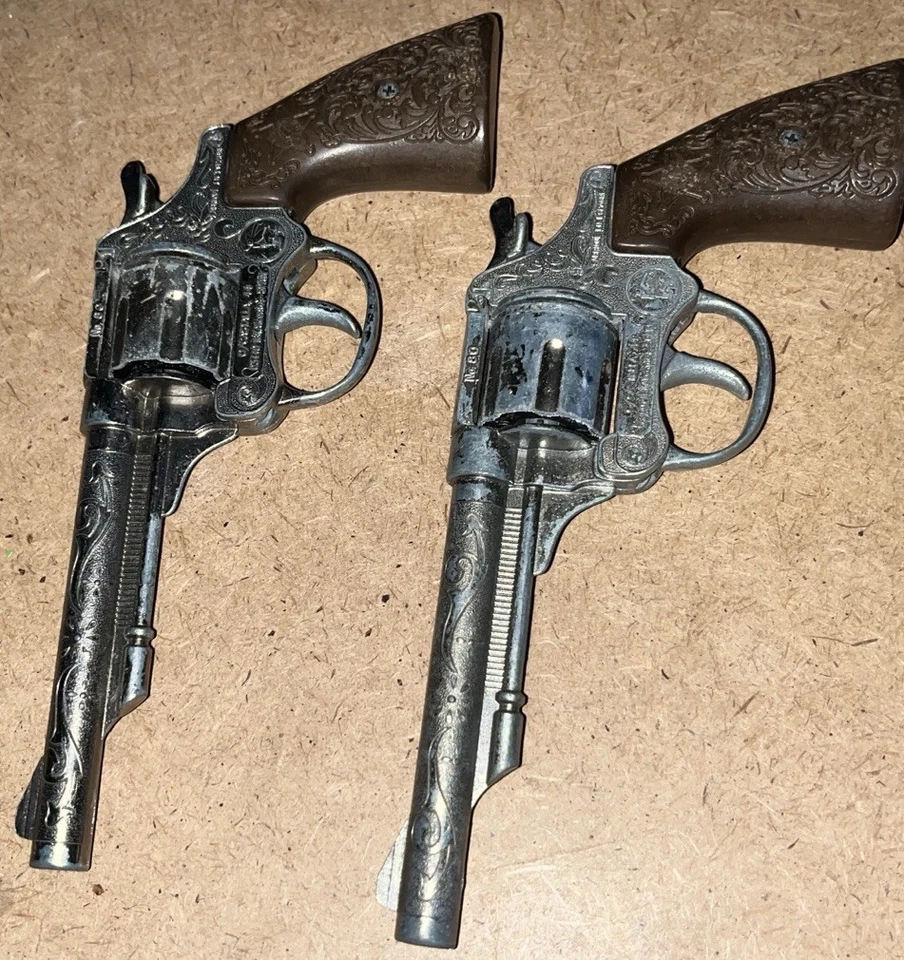 Gonher giocattolo vintage n. 80 revolver X2 - Immagine 3 di 3