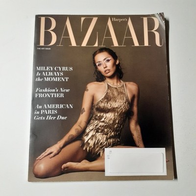 Harper's Bazaar Magazine Dec/Jan 2024/2025 The Art Issue Miley Cyrus Cover