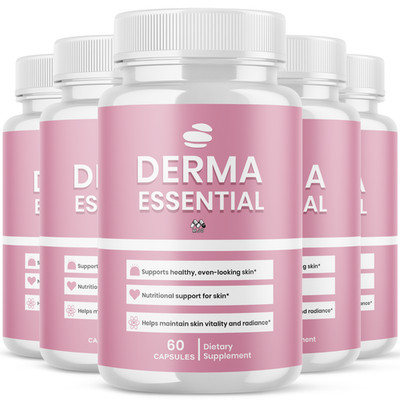 (5 Pack) Derma Essential Advanced Formula Skin Health, Pills 300 Capsules