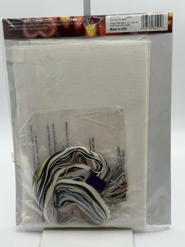 Bucilla cross stitch kit Christmas stocking Winter Scene NEW - Image 2 of 2