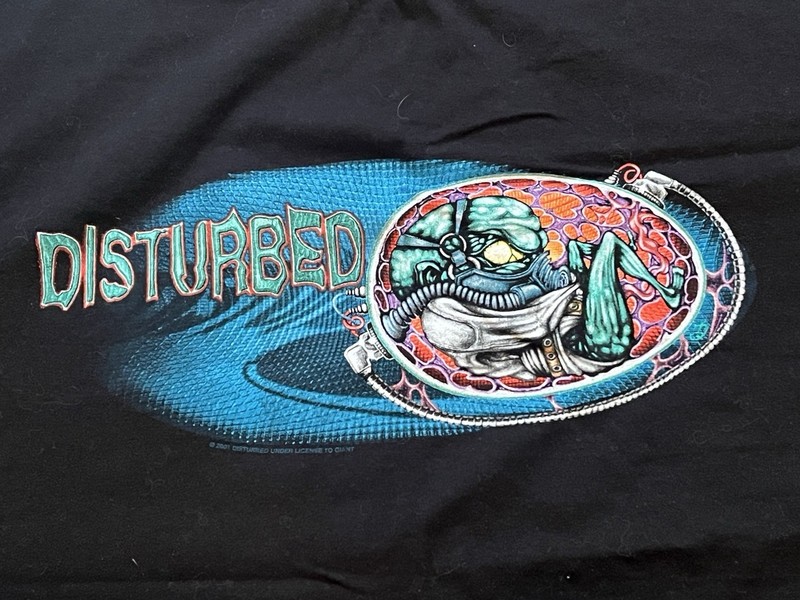 DISTURBED Vintage Tour T-shirt Size XL 2001 Official