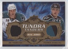 2008 Artifacts Tundra Tandems Dual Jerseys Joe Thornton Patrick Marleau HOF 2d8