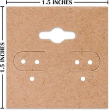 100-pc Earring Cards for Selling - Jewelry Hanging Earring Display Cards, Ear...
