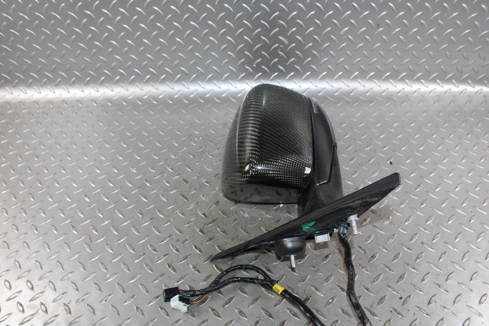 14-17 GHIBLI Nero Black Power Driver LH Heated OEM Door Mirror Carbon Cap OEM OE