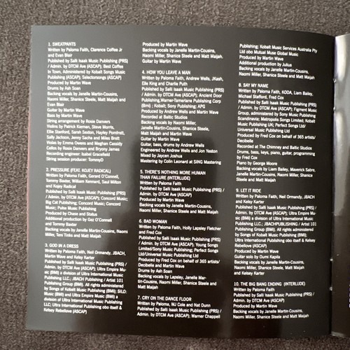 Paloma Faith - The Glorification Of Sadness (2024) CD Signed Insert (card) - Imagen 19 de 21