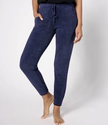 Barefoot Dreams CozyChic Ultra Lite Tipped Contrast Jogger Blue Ink Size Small
