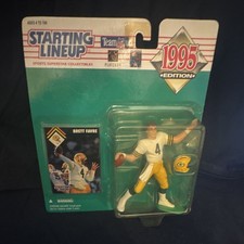 Starting Lineup 1995 Edition Brett Favre NFL Football Figure w/ Helmet Card