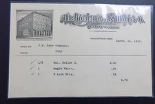 Rare Billhead Womeldorff & Thomas Hardware Store 1923 Gallipolis Ohio Vintage