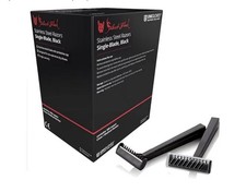 UNIGLOVES PACK OF 100 SELECT BLACK STAINLESS STEEL RAZORS SINGLE-BLADE IN BLACK