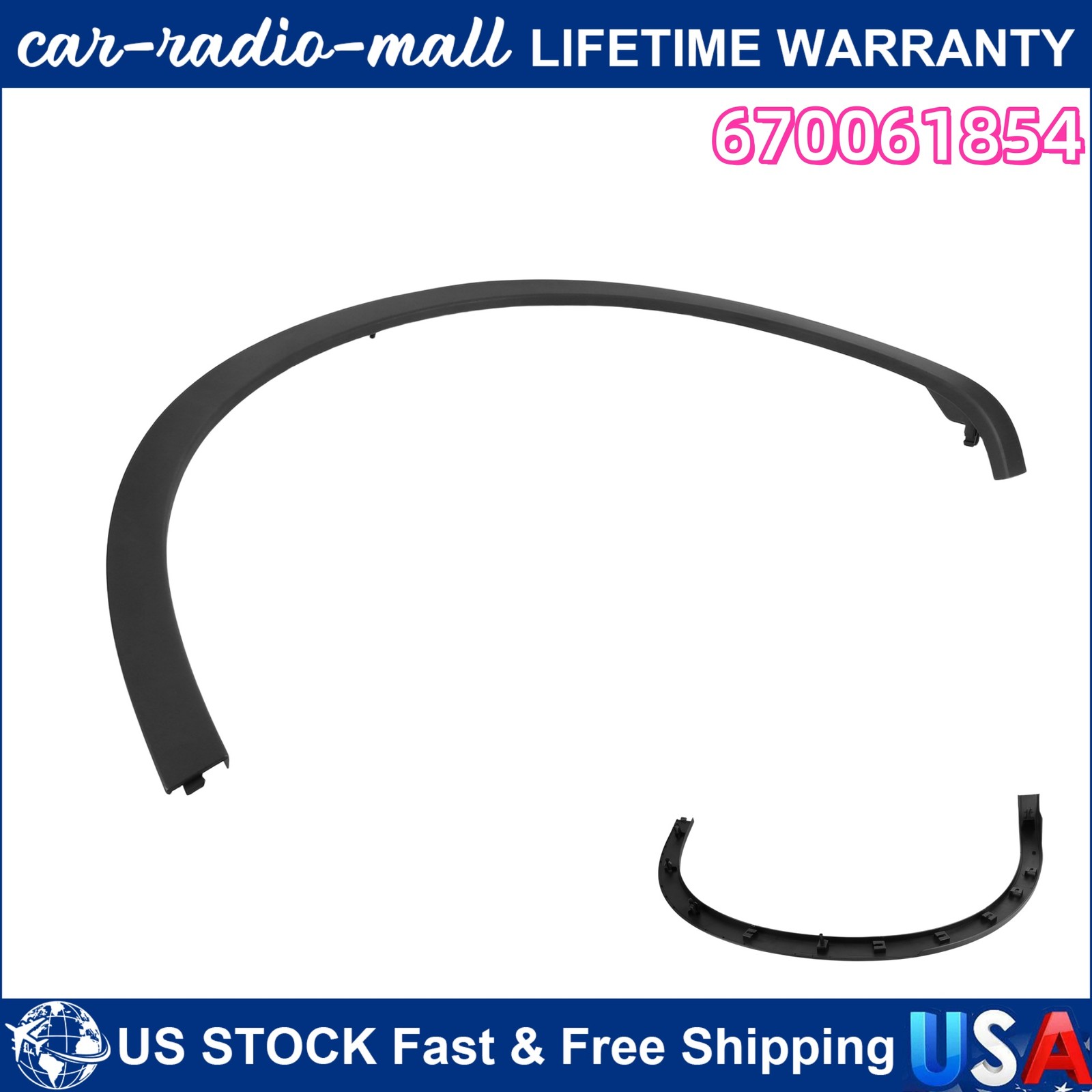 Maserati Levante 2017-2020 REAR+RIGHT Trim molding P/N 670061854
