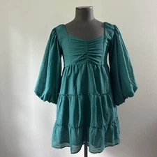 Women’s lot/3 dresses size:XL bundle, cottage,long/short sleeve, blue,green,flow