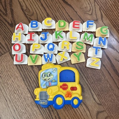 LeapFrog Fridge Phonics Magnetic Alphabet ABC SCHOOL BUS Tad Letters  Tested