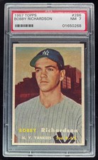 1957 Topps #286 Bobby Richardson RC PSA 7