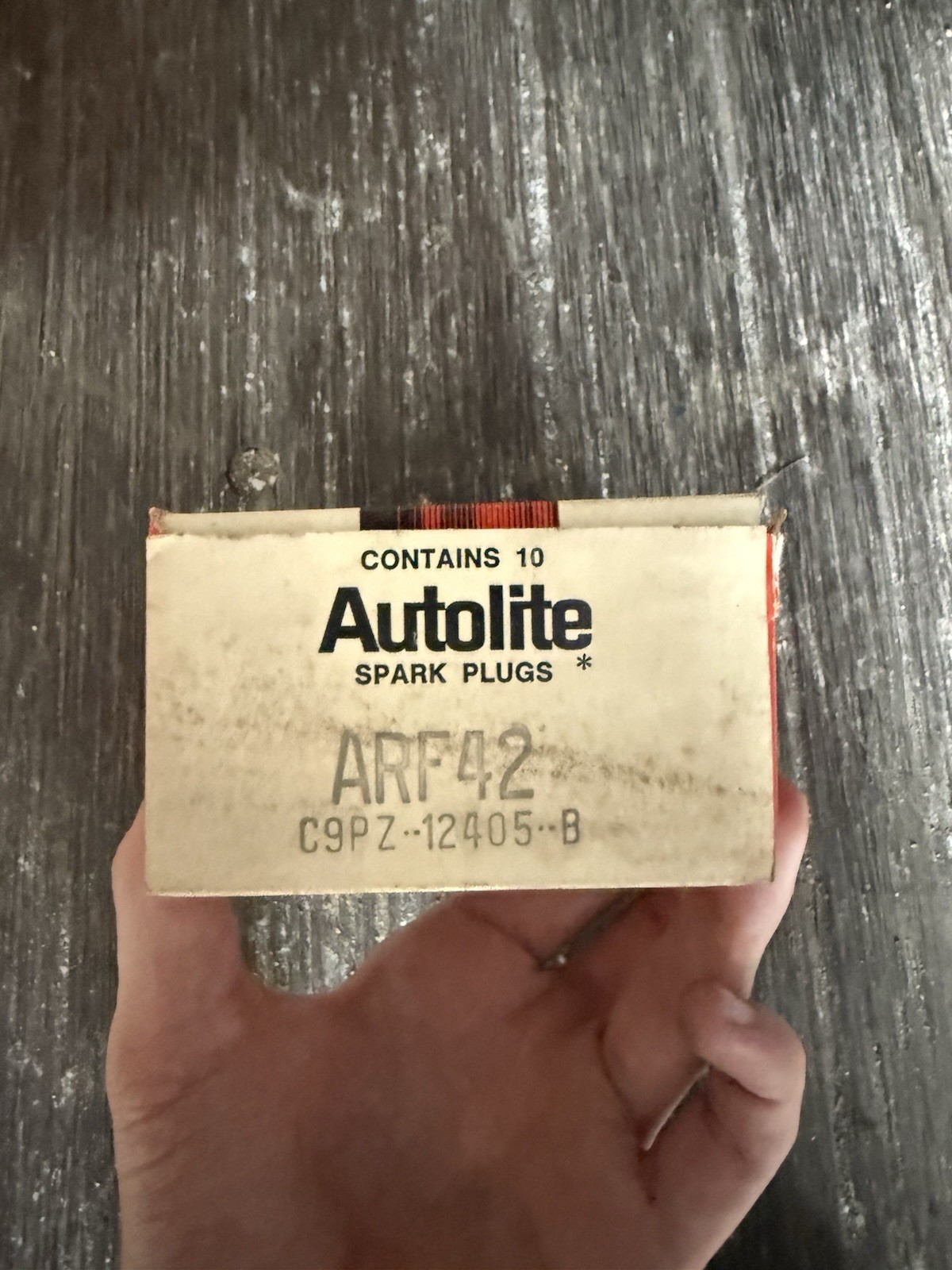 Full Unopened Box 10 NOS Motorcraft Autolite ARF42 Spark Plugs