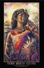 Ayo Scott 2019 Official New Orleans French Quarter Festival Poster 28 x 18