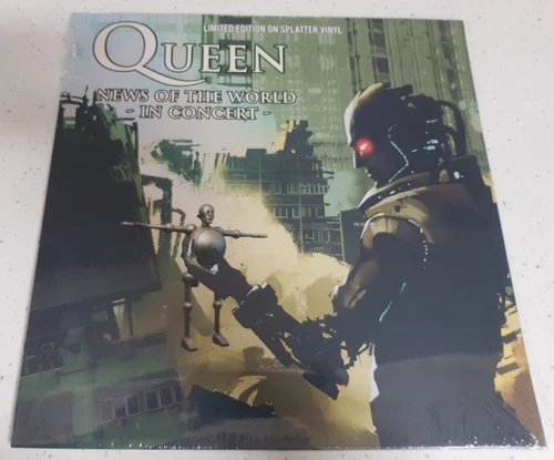 Queen - News of the World In Concert   12" Splatter Vinyl LP  New!  Numbered
