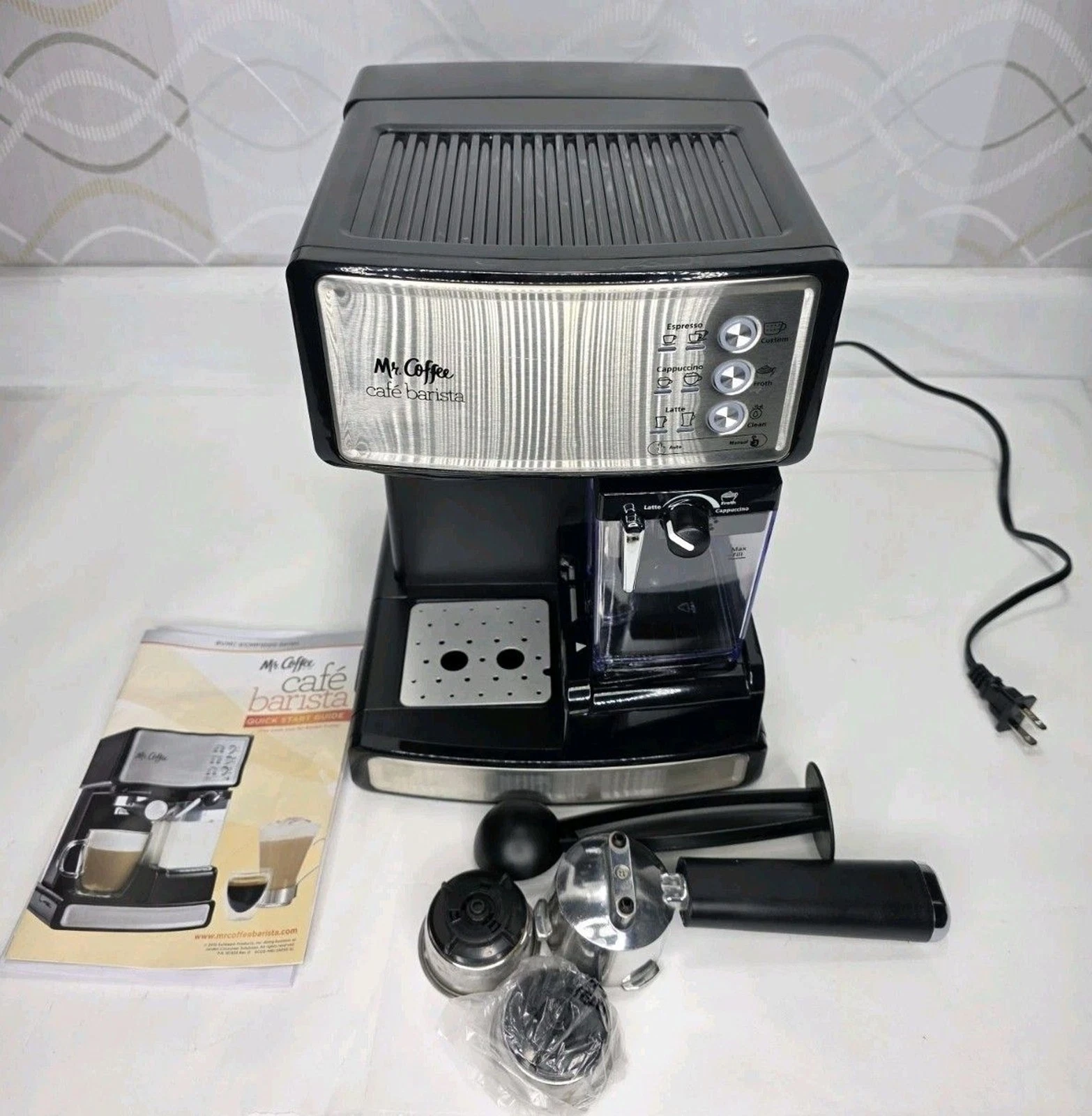 Mr. Coffee BVMC-ECMP1000-RB Café Barista Espresso/Cappuccino Maker Tested Works