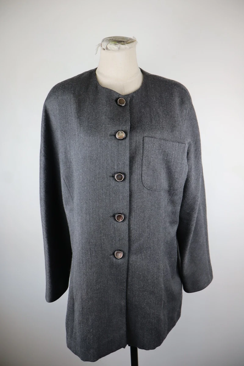 Pull Luisa Spagnoli Femme Laine Vierge Noire Taille S - Vintage Italie