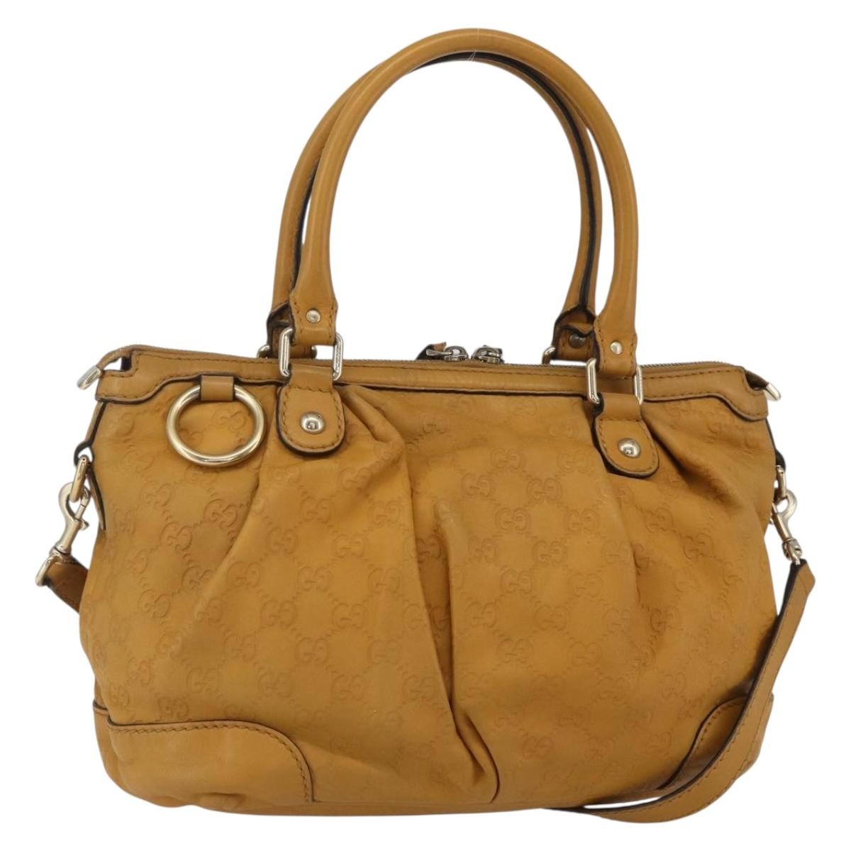 Gucci Sukey Top Handle Satchel Guccissima Leather Brown Tote Bag