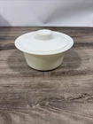 Vintage 1970’s Milk Glass Pyrex Corning #75 Round Butter Dish with White Lid