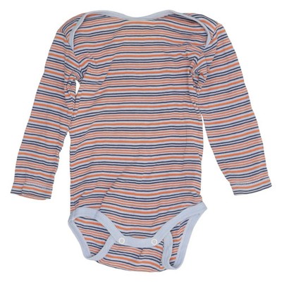 Living Crafts, Body, Größe: 74/80, Orange/Blau/Weiß, Streifen #LJX