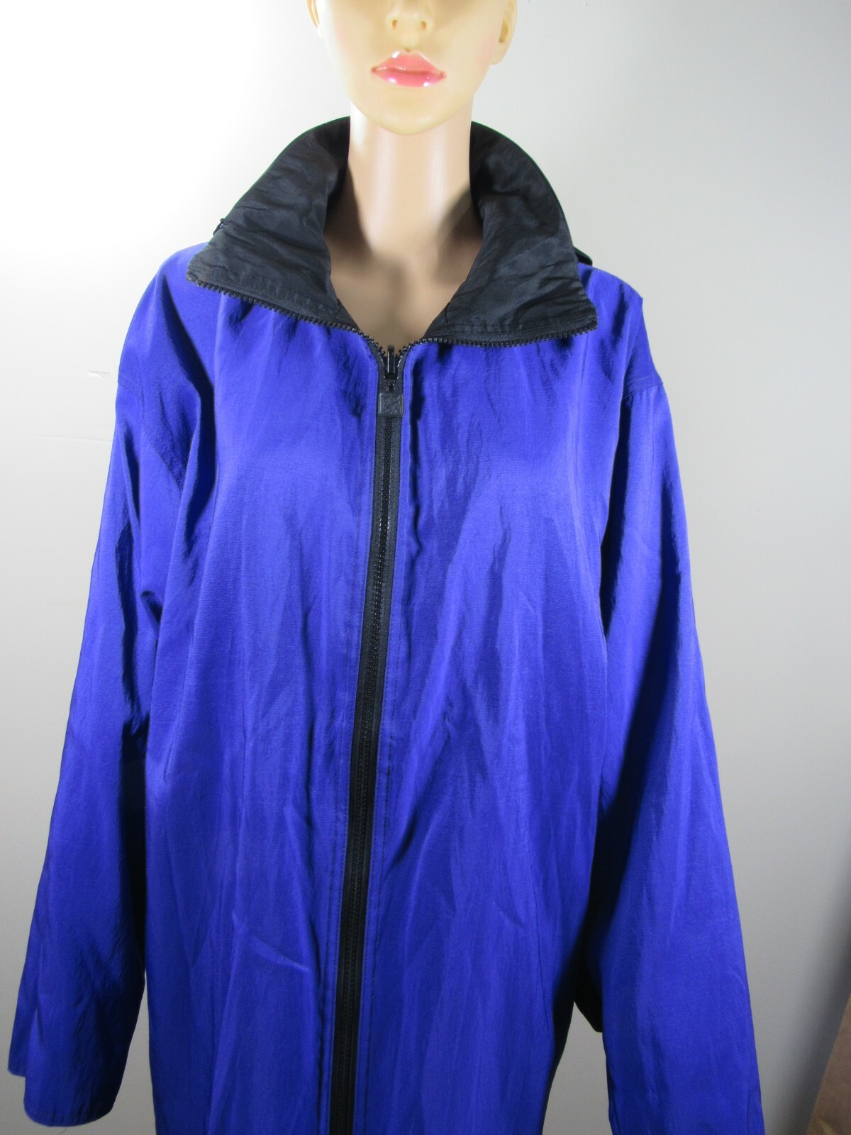 MPM jacket reverseable black purple zip hooded - image 7