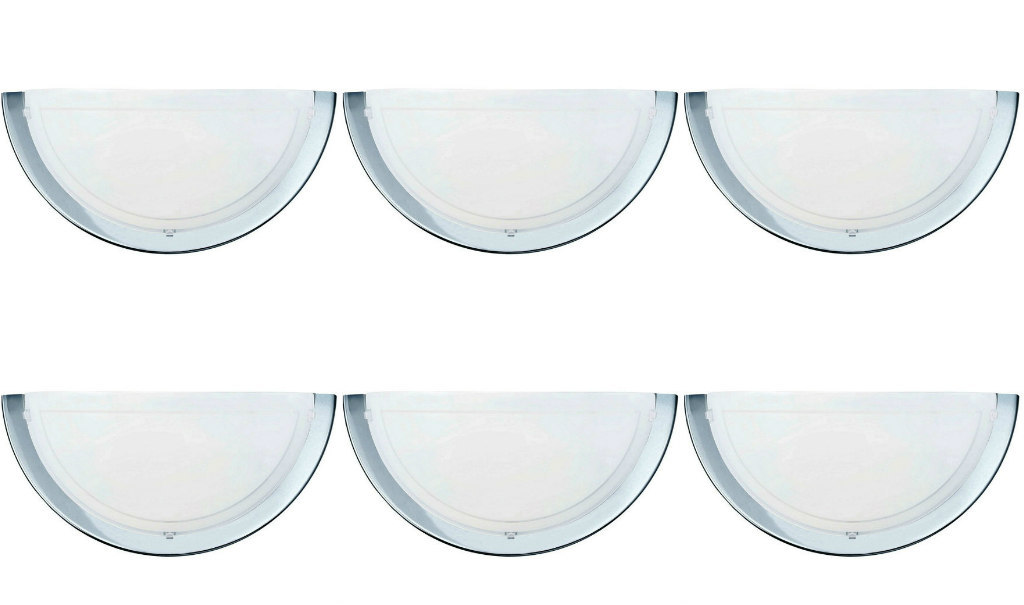 4 x Eglo 83156 Planet1 Wall Uplighter Fittings 60W ES Polished Chrome - Image 7