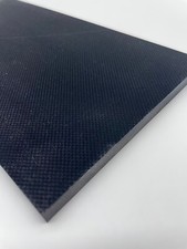 1 PIECE - .250" G10 BLACK COARSE-TEXTURED KNIFE HANDLE MATERIAL SCALES - 6"x12"