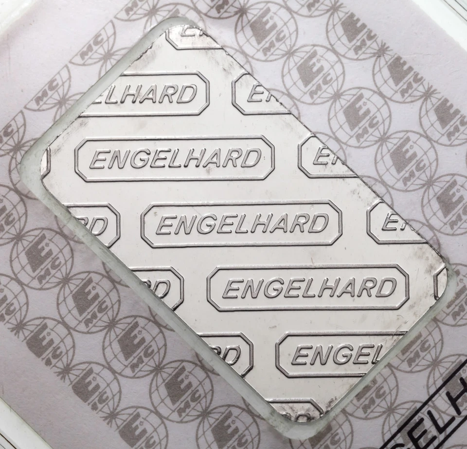Barra Di Platino Vintage Engelhard "EMC" 1/2 Oz. SIGILLATA Con CoA - Immagine 3 di 4
