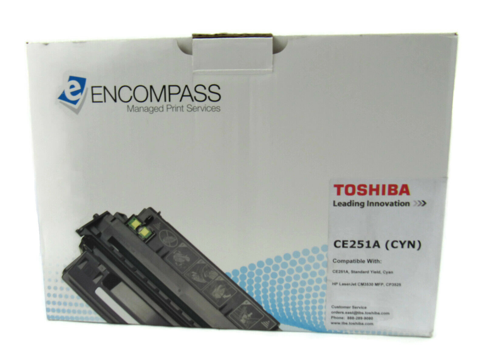 Encompass Toner Cartridge CE251A (CYN) for HP LaserJet  CM3530 MFP & CP3525 New