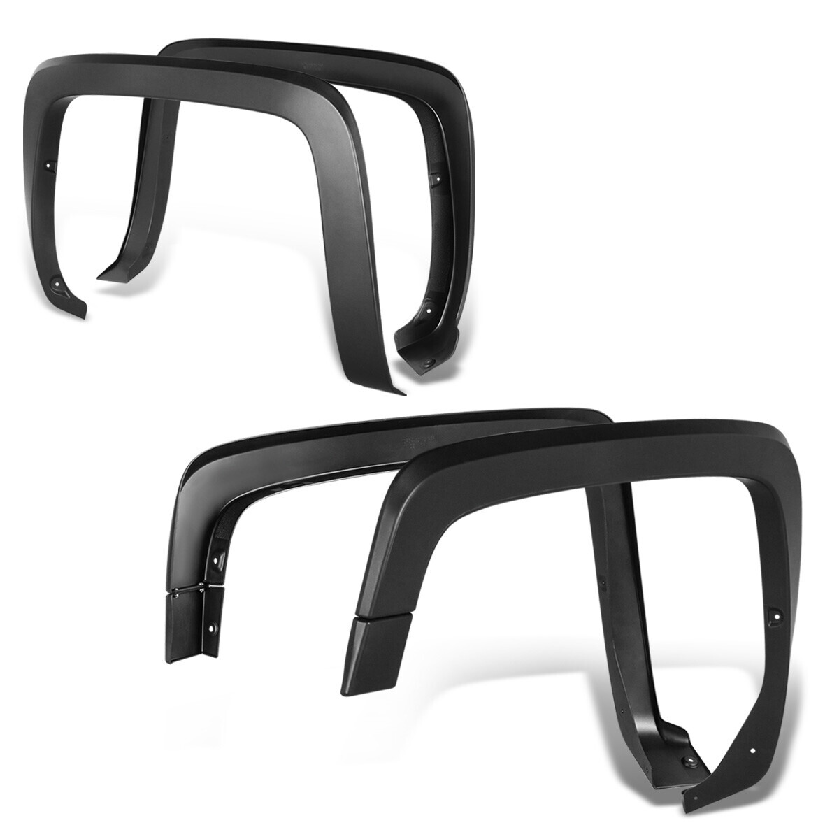 Fit 14-19 Silverado 1500 2500/3500HD Front Rear Wheel Fender Flares Left & Right