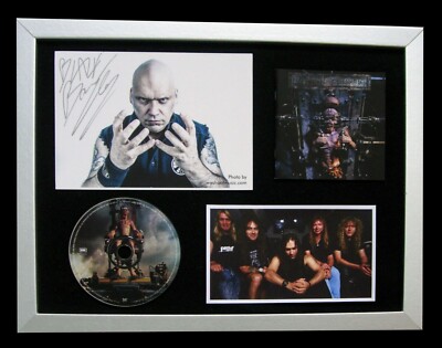 IRON MAIDEN+BLAZE BAYLEY+SIGNIERT+GERAHMT+X-FAKTOR=100% ORIGINAL+EXPRESS GLOBAL SHIP