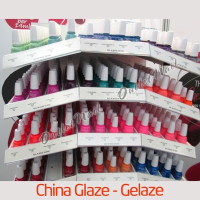 Geláze Gelaze by China Glaze 15mL Gel-n-Base In One Gel Polish @Pick ANY Color