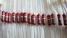ONE LOT OF 100 PIHER  VINTAGE RESISTORS 1/2W 3.9M