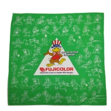 RARE VTG 1984 USA Los Angeles Olympics FUJUCOLOR Sponsor Bandana Handkerchief
