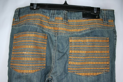 Nomis Mens design Denim Blue Jeans 38 Embroidered pockets Simon Chamberlin - Picture 5 of 8