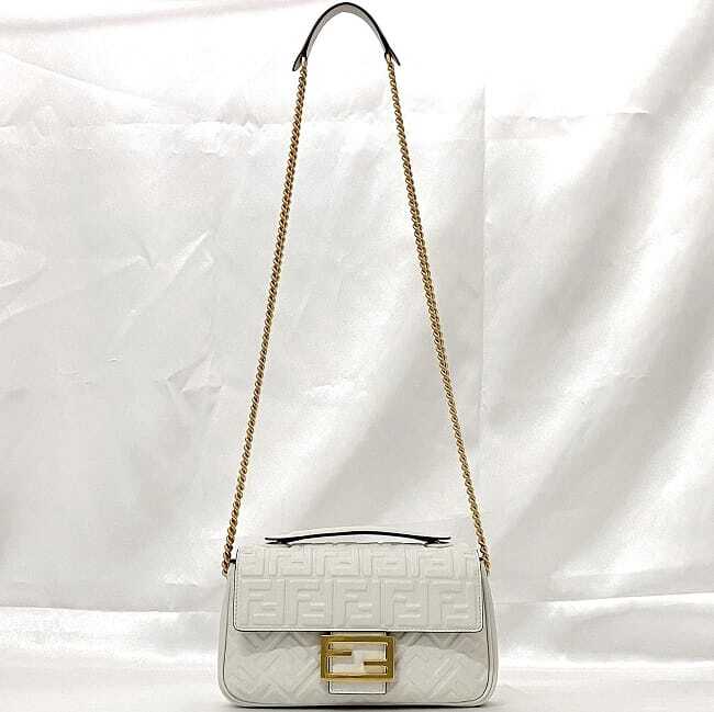 【FENDI】BAGUETTE CHAIN SHOULDER BAG FENDI Baguette Chain Shoulder Bag Black Nappa Leather – COCOON